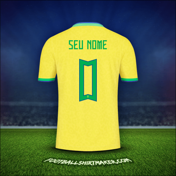 Camisa Brasil 2022 -  seu nome - 0
