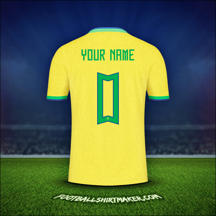 Jersey Brazil 2022 -  your name - 0