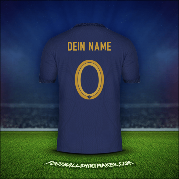 Trikot Frankreich 2022 -  dein name - 0