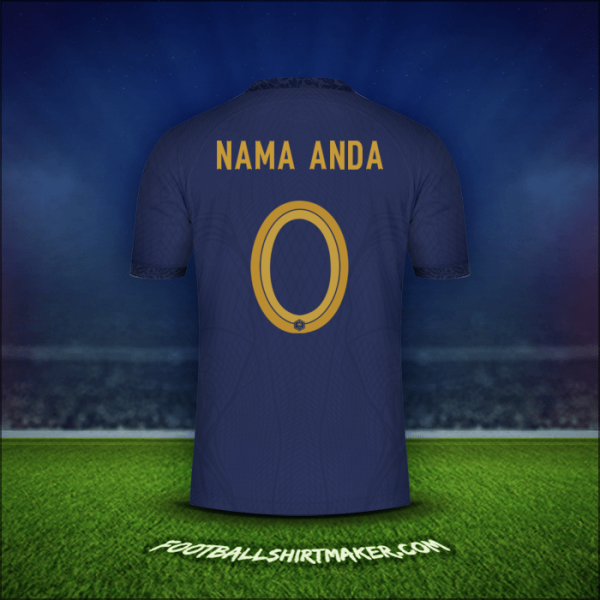 Jersey Prancis 2022 -  nama anda - 0