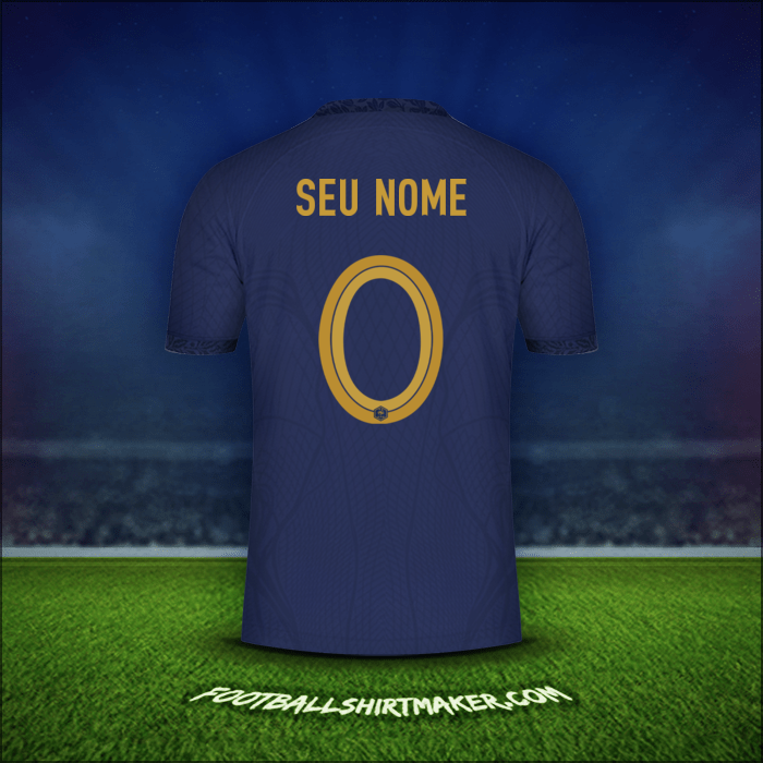 Camisa França 2022 -  seu nome - 0