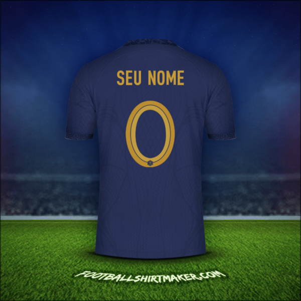 Camisa França 2022 -  seu nome - 0