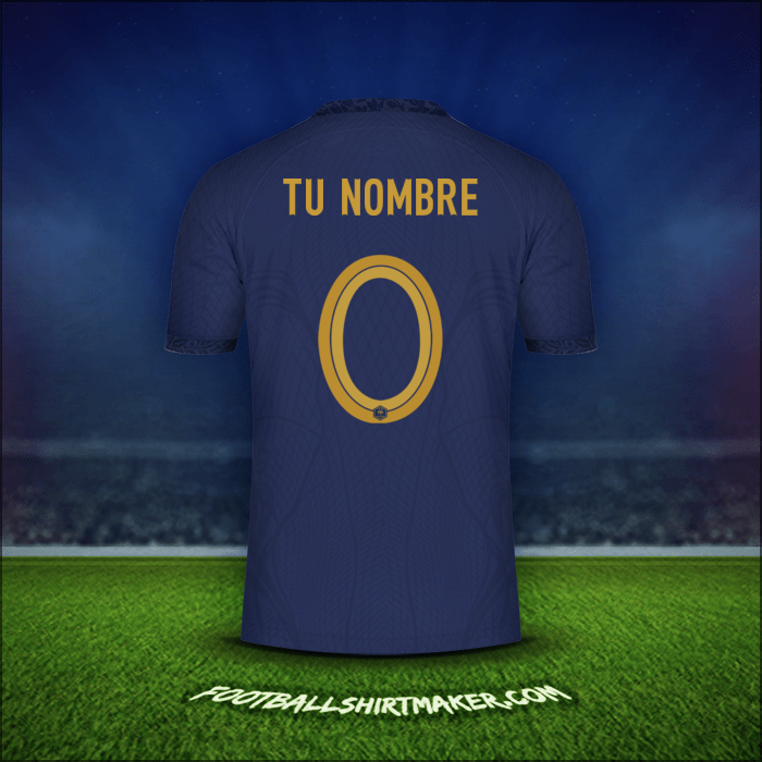 Camiseta Francia 2022 -  tu nombre - 0