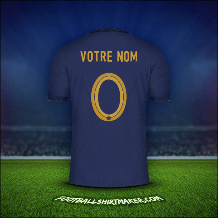 Maillot France 2022 -  votre nom - 0