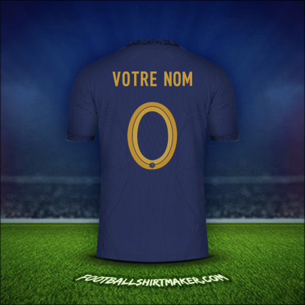 Maillot France 2022 -  votre nom - 0
