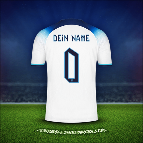 Trikot England 2022 -  dein name - 0