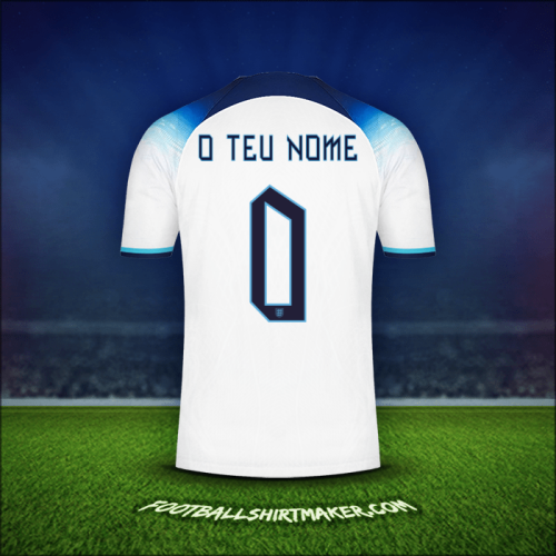 Camisola Inglaterra 2022 -  o teu nome - 0