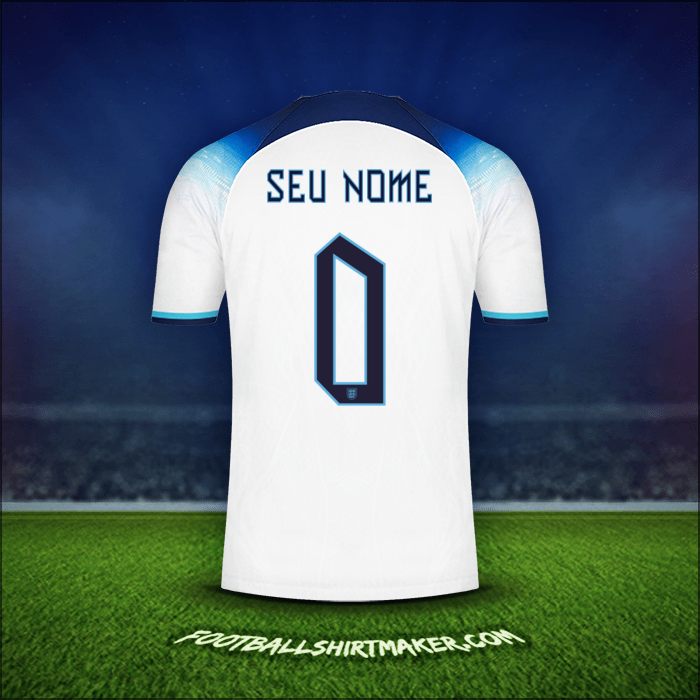 Camisa Inglaterra 2022 -  seu nome - 0