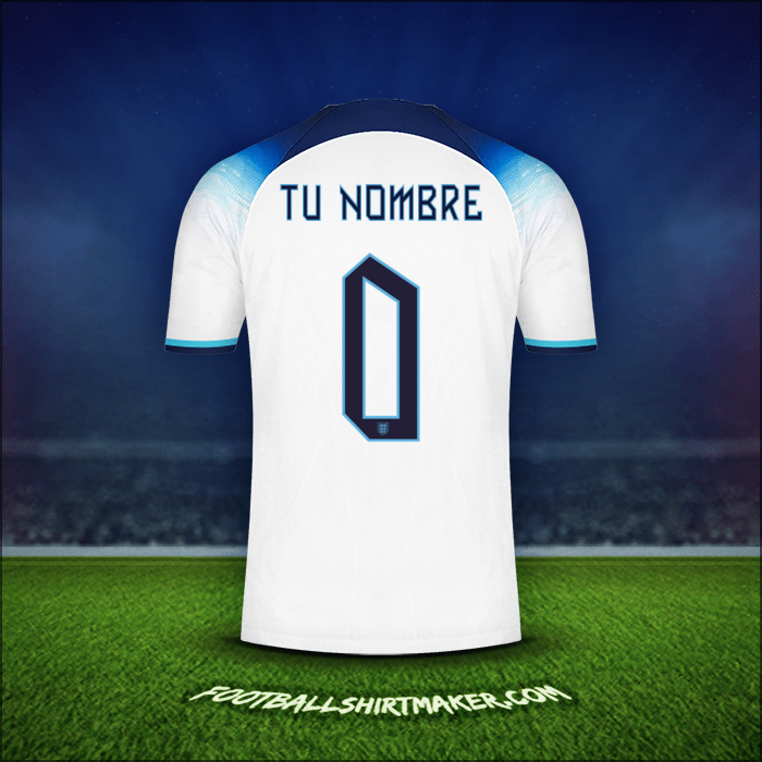 Camiseta Inglaterra 2022 -  tu nombre - 0