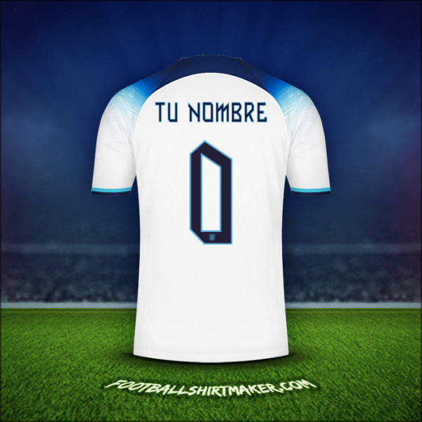 Camiseta Inglaterra 2022 -  tu nombre - 0