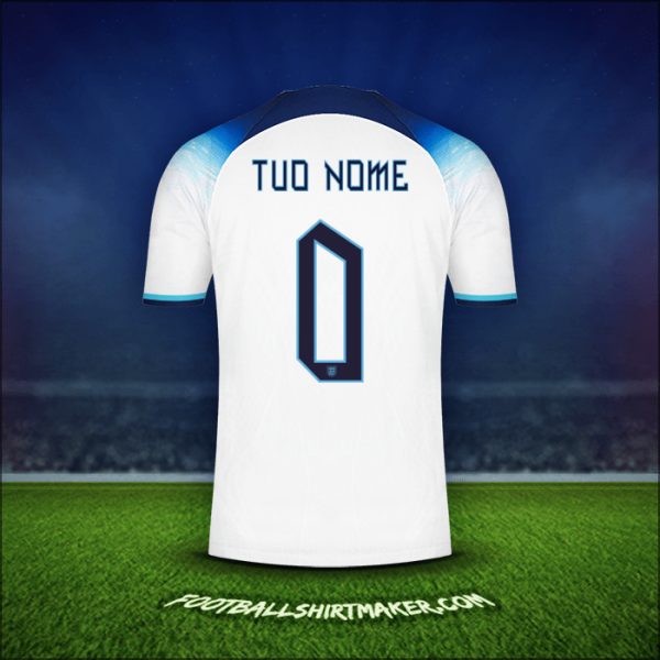Maglia Inghilterra 2022 -  tuo nome - 0