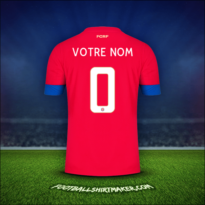 Maillot Costa Rica 2022 -  votre nom - 0