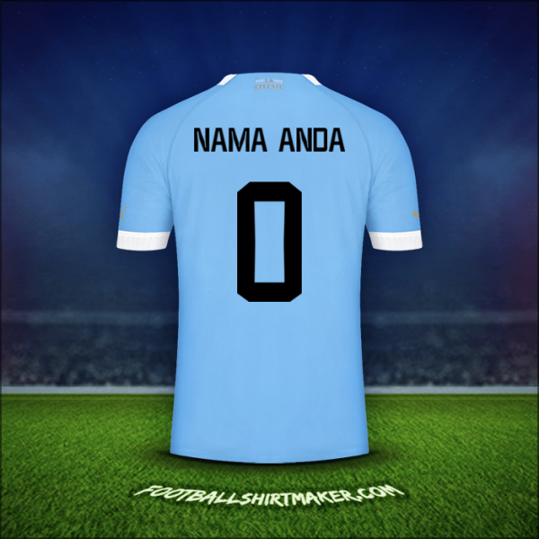 Jersey Uruguay 2022 -  nama anda - 0