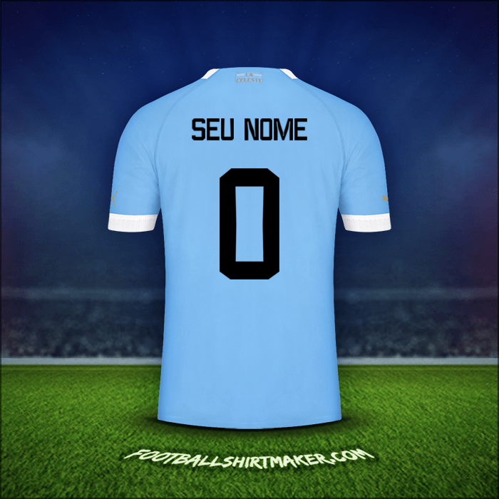 Camisa Uruguai 2022 -  seu nome - 0