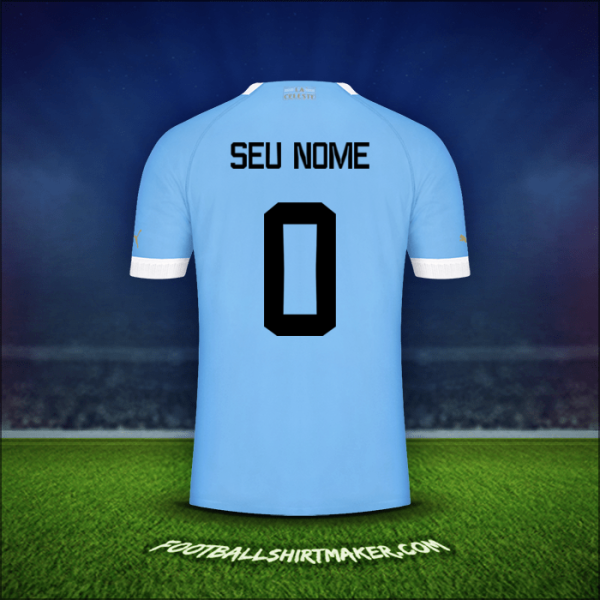Camisa Uruguai 2022 -  seu nome - 0