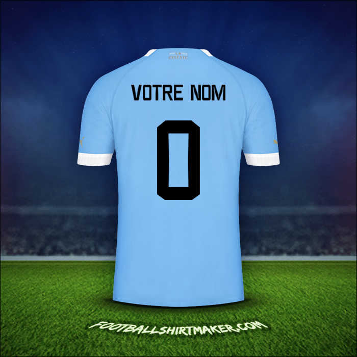 Maillot Uruguay 2022 -  votre nom - 0