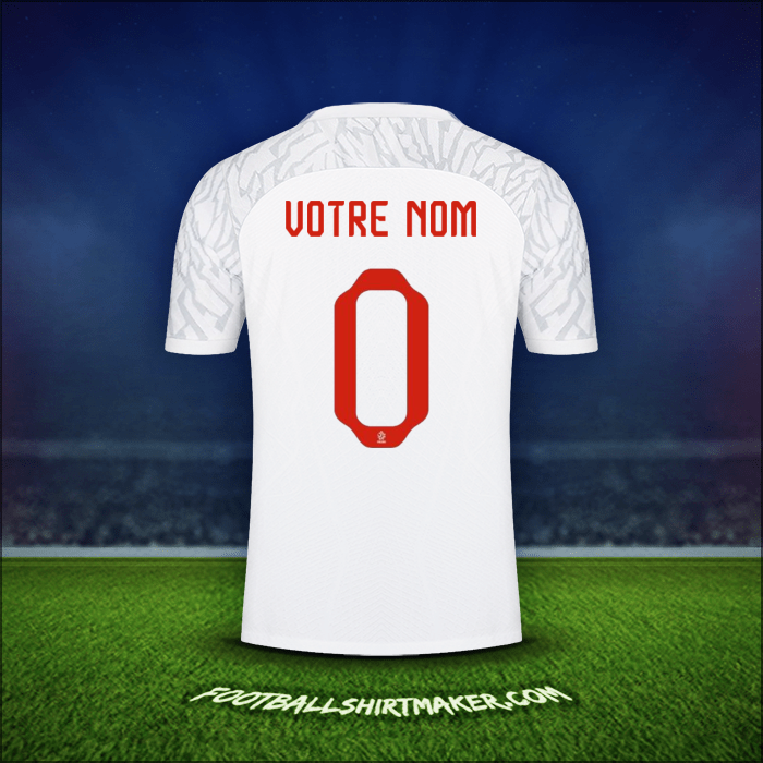 Maillot Pologne 2022 -  votre nom - 0