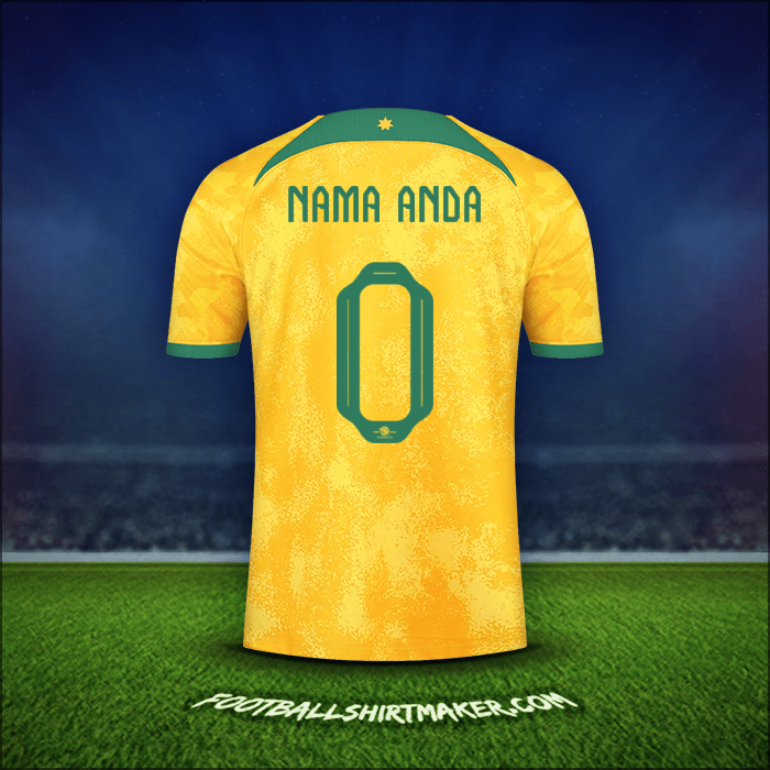Jersey Australia 2022 -  nama anda - 0