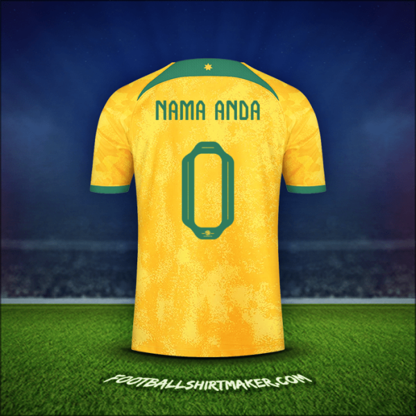 Jersey Australia 2022 -  nama anda - 0