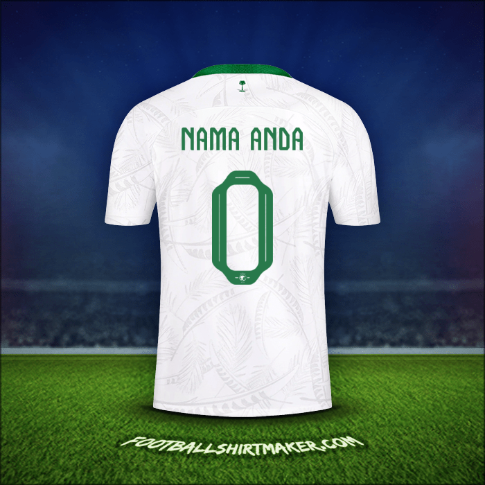 Jersey Arab Saudi 2022 -  nama anda - 0
