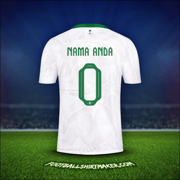 Jersey Arab Saudi 2022 -  nama anda - 0