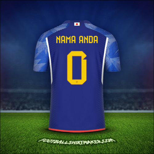 Jersey Jepang 2022 -  nama anda - 0