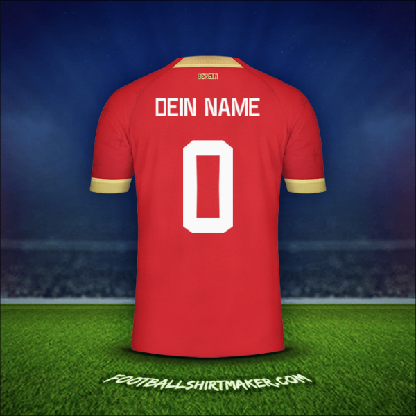 Trikot Serbien 2022 -  dein name - 0
