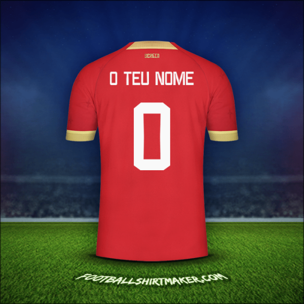 Camisola Sérvia 2022 -  o teu nome - 0