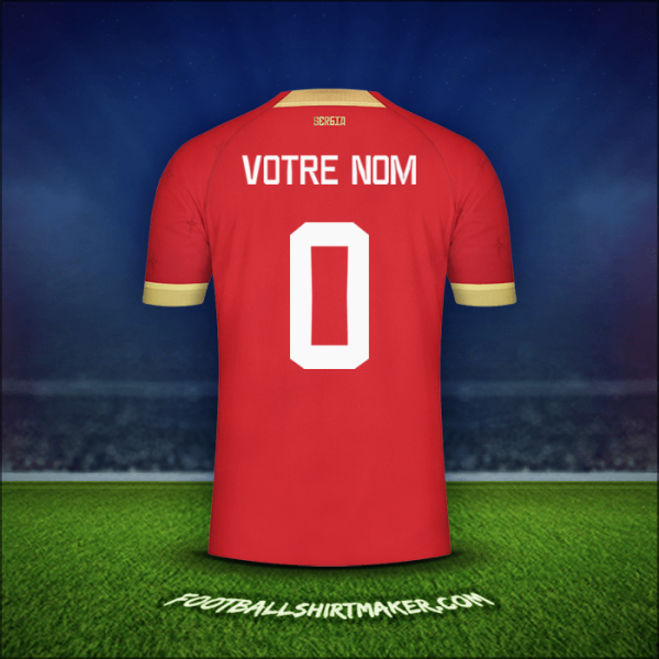 Maillot Serbie 2022 -  votre nom - 0