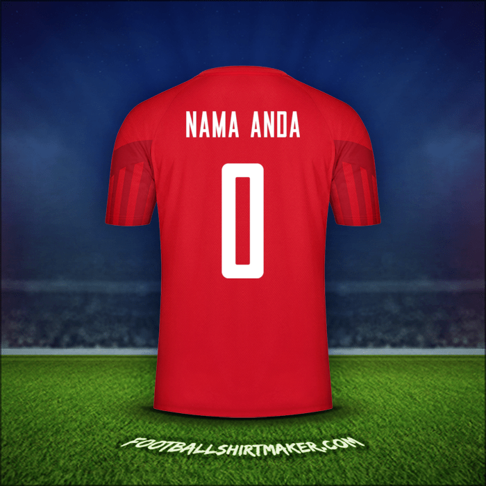 Jersey Denmark 2022 -  nama anda - 0
