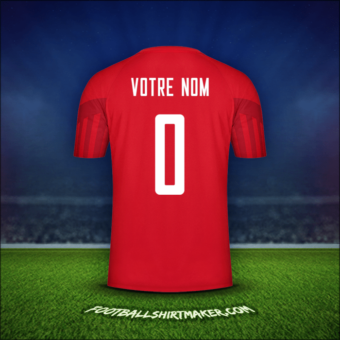 Maillot Danemark 2022 -  votre nom - 0