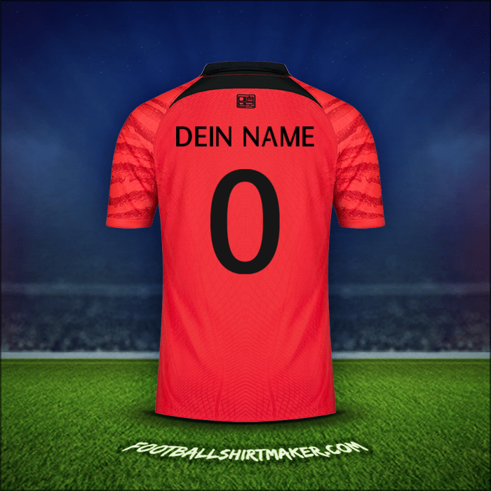 Trikot Südkorea 2022 -  dein name - 0