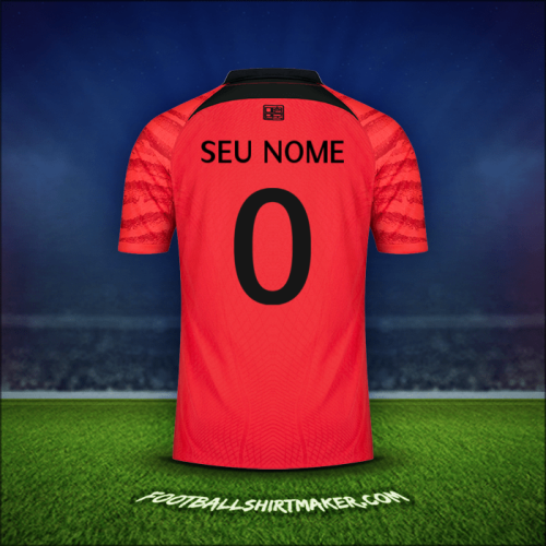 Camisa Coreia do Sul 2022 -  seu nome - 0