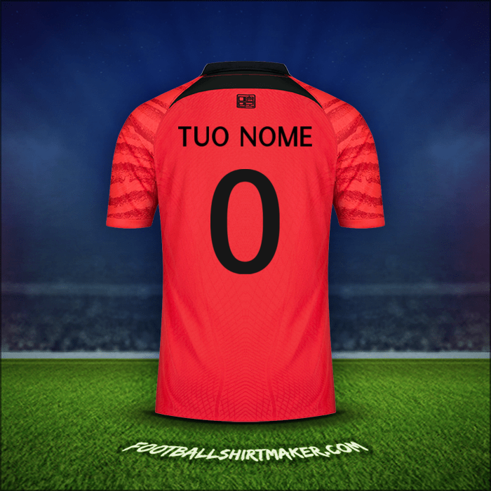 Maglia Corea del Sud 2022 -  tuo nome - 0