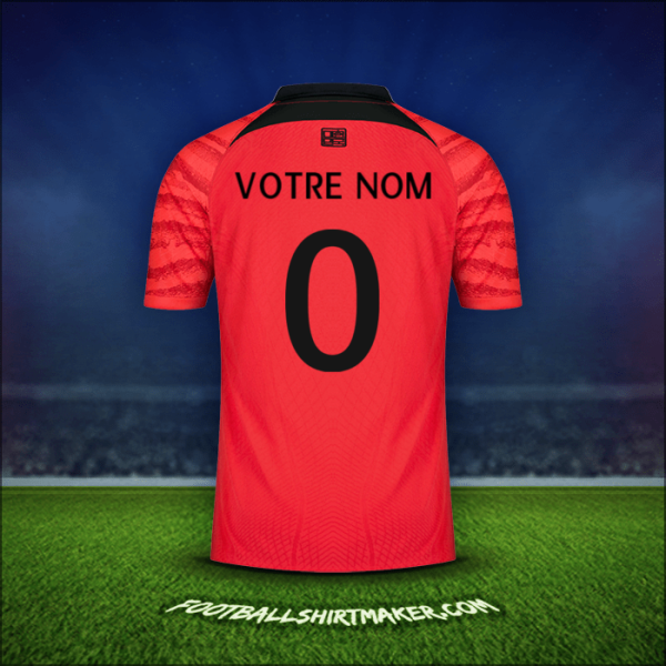Maillot Corée du Sud 2022 -  votre nom - 0