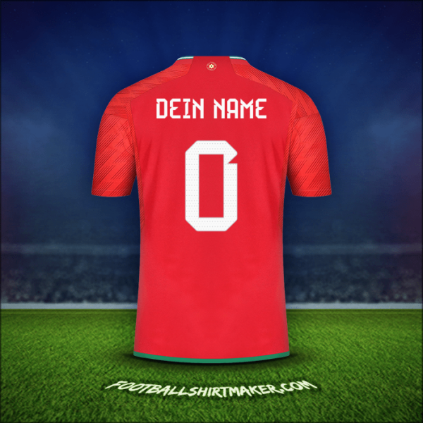 Trikot Wales 2022 -  dein name - 0