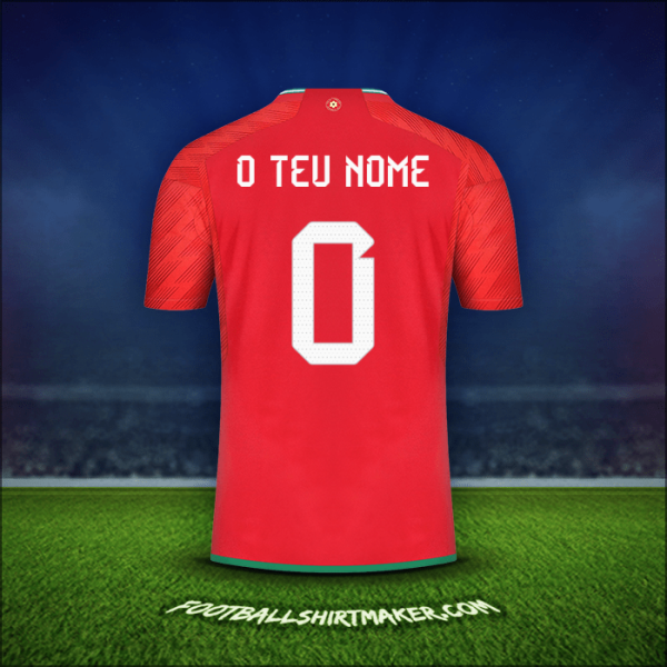 Camisola País de Gales 2022 -  o teu nome - 0