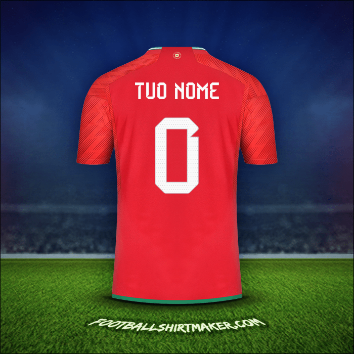 Maglia Galles 2022 -  tuo nome - 0