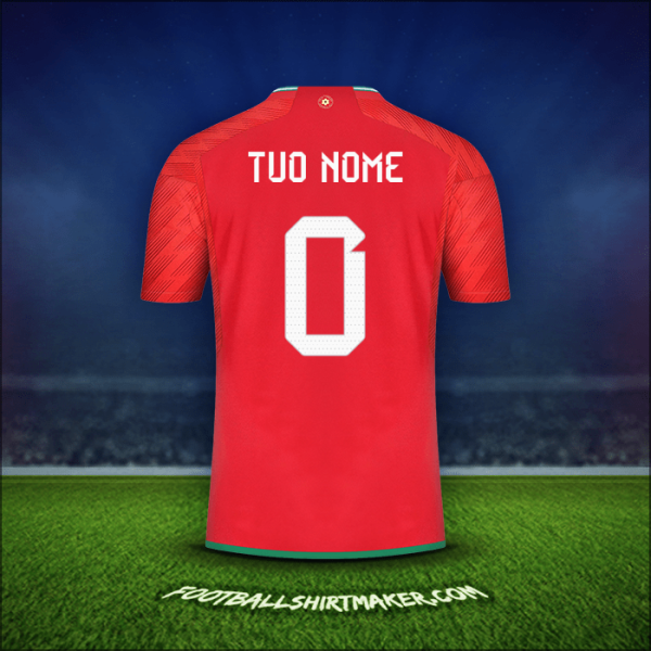 Maglia Galles 2022 -  tuo nome - 0