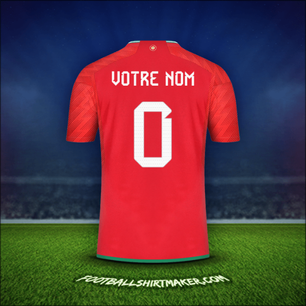 Maillot Pays de Galles 2022 -  votre nom - 0