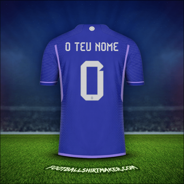 Camisola Argentina 2022 Alternativa -  o teu nome - 0