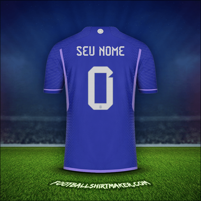 Camisa Argentina 2022 Alternativa -  seu nome - 0