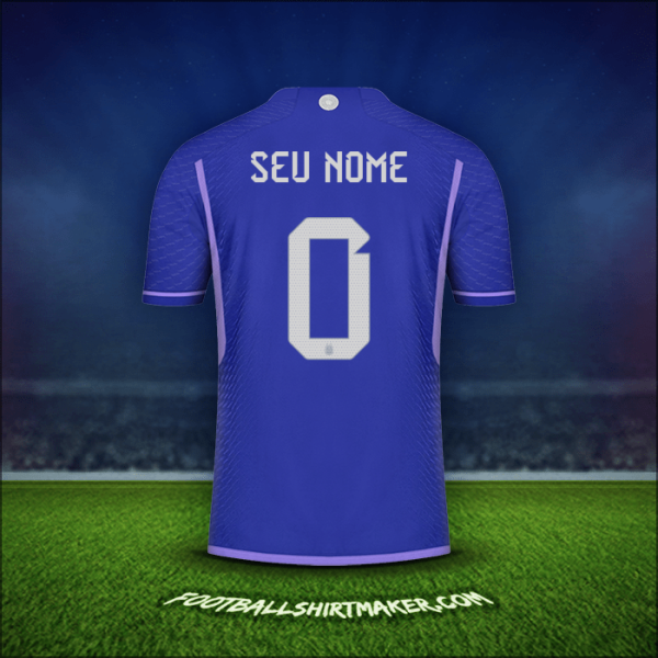 Camisa Argentina 2022 Alternativa -  seu nome - 0