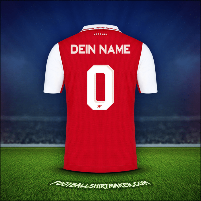Trikot Arsenal Cup 2022/2023 -  dein name - 0