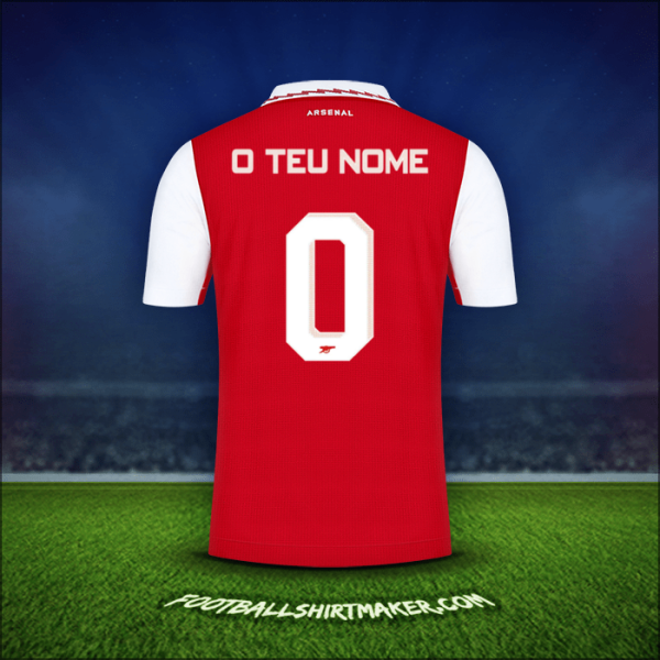 Camisola Arsenal Cup 2022/2023 -  o teu nome - 0