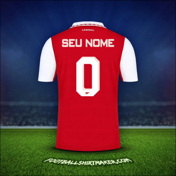 Camisa Arsenal Cup 2022/2023 -  seu nome - 0