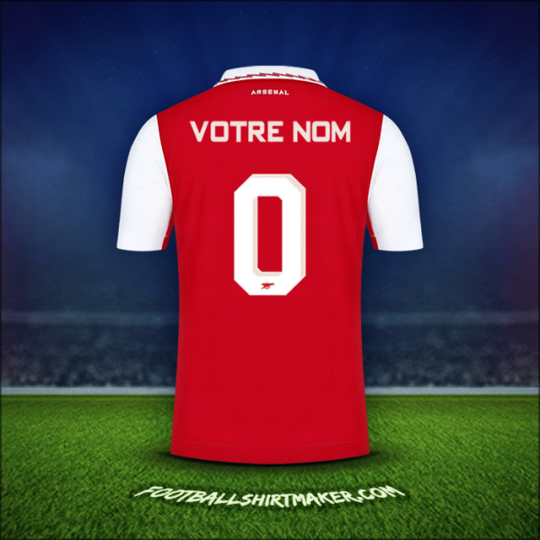 Maillot Arsenal Cup 2022/2023 -  votre nom - 0