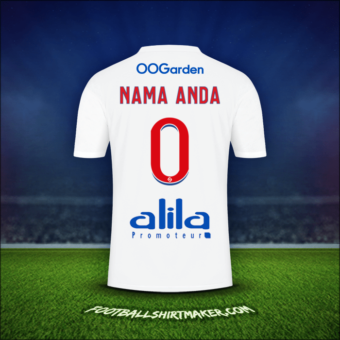 Jersey Olympique Lyon 2022/2023 -  nama anda - 0