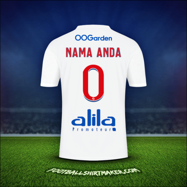 Jersey Olympique Lyon 2022/2023 -  nama anda - 0