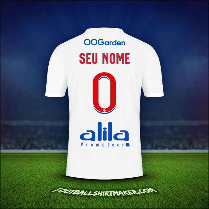 Camisa Olympique Lyon 2022/2023 -  seu nome - 0